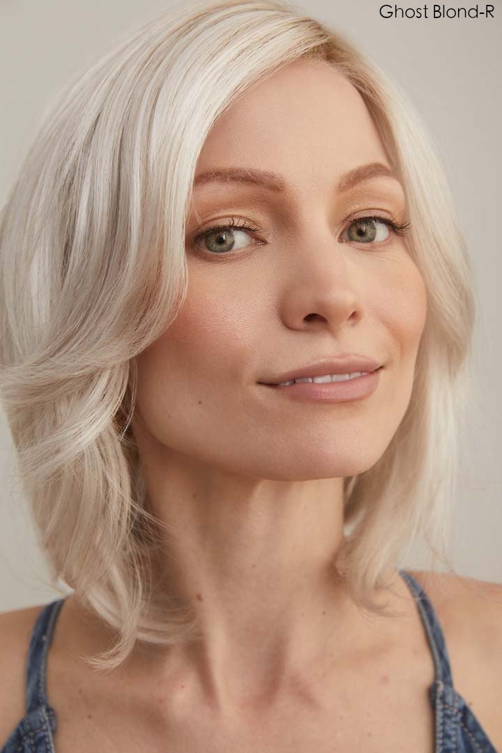 Open Box | Sheena Synthetic Lace Front Wig by Rene of Paris | Mono Part | Melted Marshmallow - Wig Studio 1