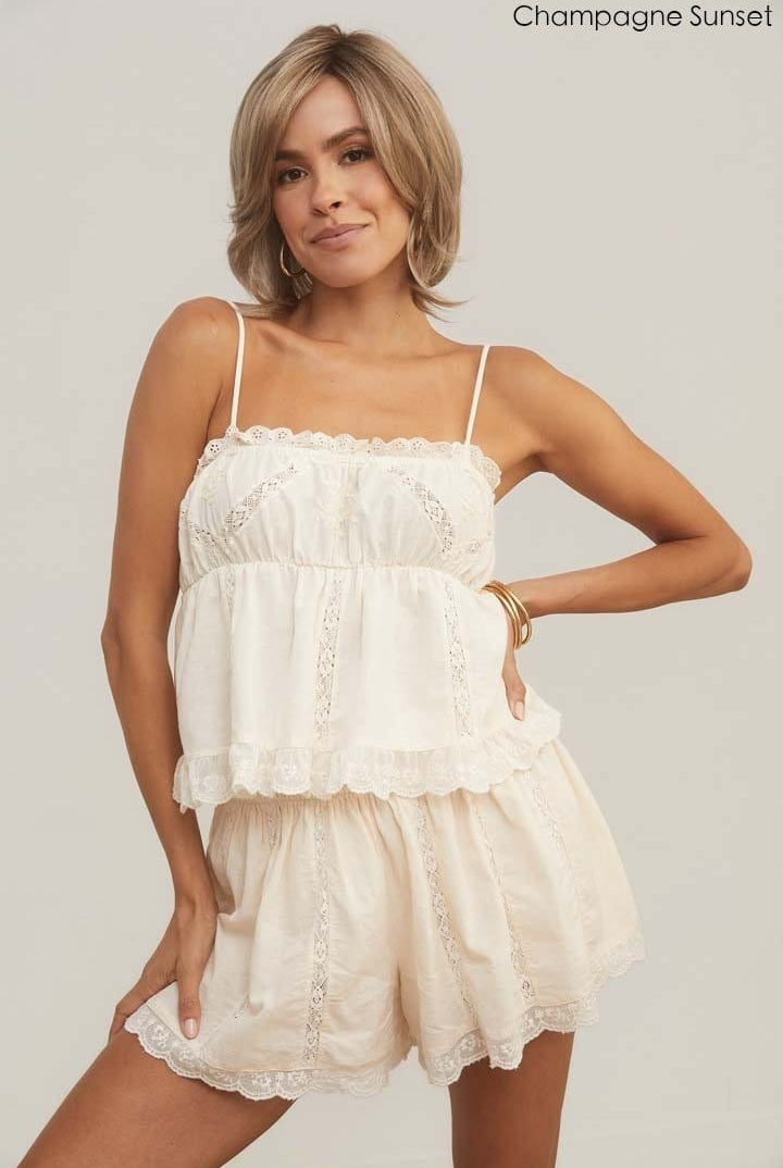 Open Box | Sheena Synthetic Lace Front Wig by Rene of Paris | Mono Part | Melted Marshmallow - Wig Studio 1