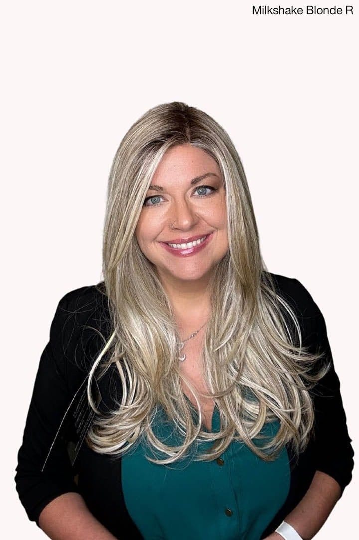 Open Box | Siena | HF Synthetic Lace Front Wig | Mono Part | Buttered Toast - R - Wig Studio 1