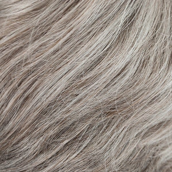 51S60 | Dark Brown with 75% Gray and Natural White Blend: Lighter Front, Darker Back