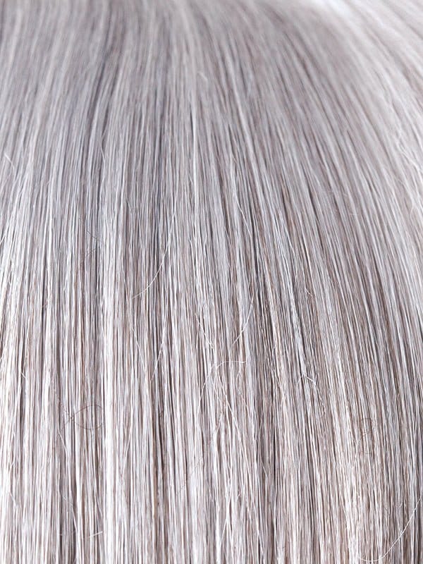 Silver Stone | Silver Medium Brown blend that transitions to more Silver then Medium Brown then to Silver Bangs