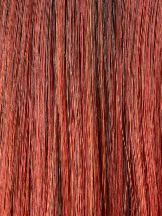 FIRESTORM TIPPED 132.130.33 | Garnet Red, Deep Copper Brown, and Dark Auburn Blend with Lighter Tipped Ends