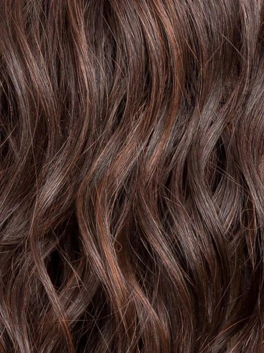 DARK CHOCOLATE SHADED 4.33.6 | Darkest Brown, Dark Auburn and Dark Brown Blend with Shaded Roots