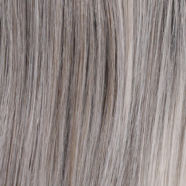 Chrome | 4R/51/56/60 | Cappuccino brown root with gradual mixture of 30% grey, 10% grey and white at the tip