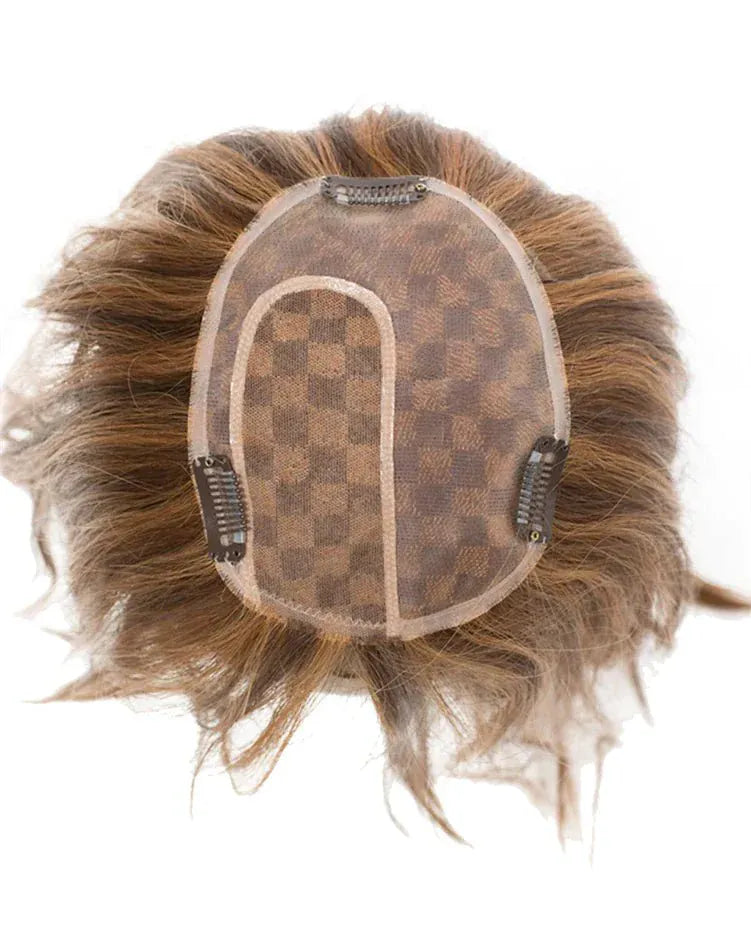 302L Lace Top Hand Tied by WigPro | Human Hair Topper | Mono Top - Color