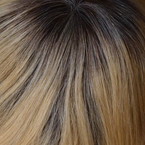 02-8 | Off Black & Darkest Brown Root the rest is Beige Blonde