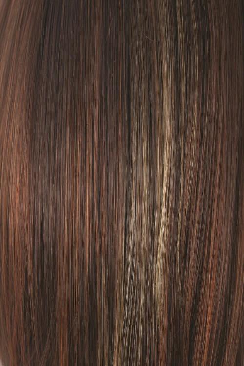 Silver Stone | Silver Medium Brown blend that transitions to more Silver then Medium Brown then to Silver Bangs
