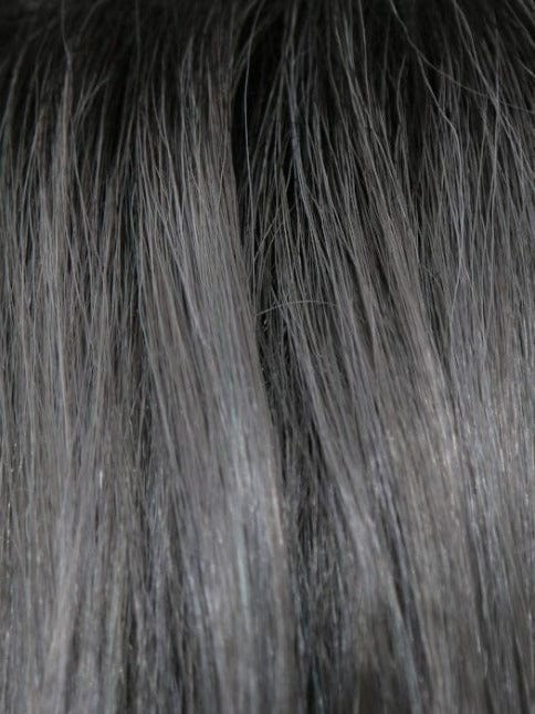 SMOKY GRAY-R | Medium Gray with silver highlights and blue undertones with Dark Roots