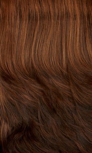 HAZELNUT-Dark brown with strawberry highlights