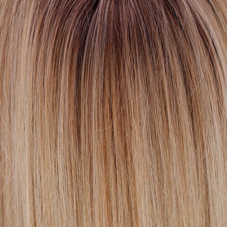 Honey with Chai Latte | 11R/88B/613 | A blend of Sienna Brown and cool medium brown rooting with a blend of honey blonde, light blonde and smoky blonde with a hint of pure blonde