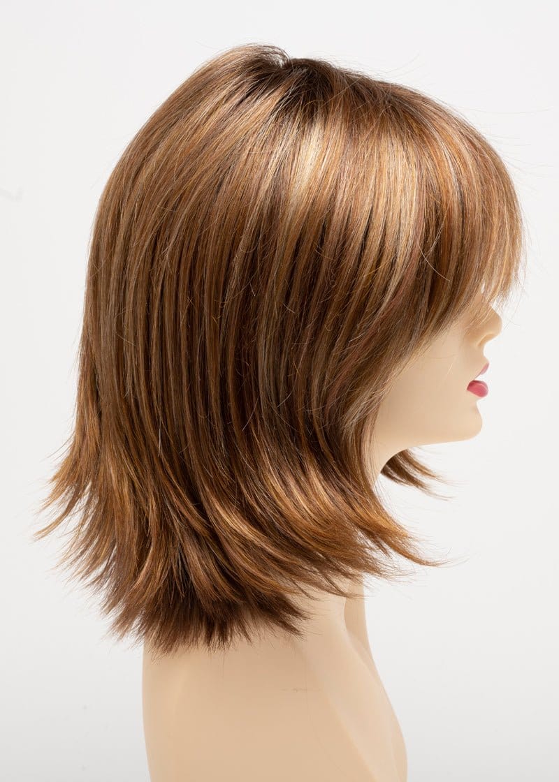 Creamed Coffee | Sable brown roots with chocolate brown blended with warm cinnamon and blonde latte