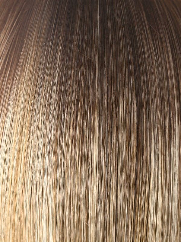 Creamy Toffee LR | Rich medium brown chocolate stretched root, blended into cool, gold honey tones and cream blond with a toffee twist