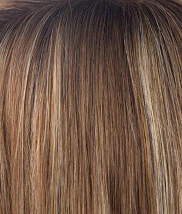 Maple Sugar R | Rooted Dark with Light Honey Brown base with Strawberry Blonde highlights