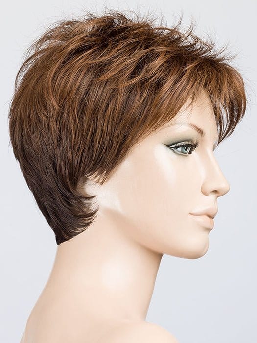 Cinnamon Brown Lighted 6.30.33 | Dark Brown and Dark/Light Auburn blend with Shaded Roots
