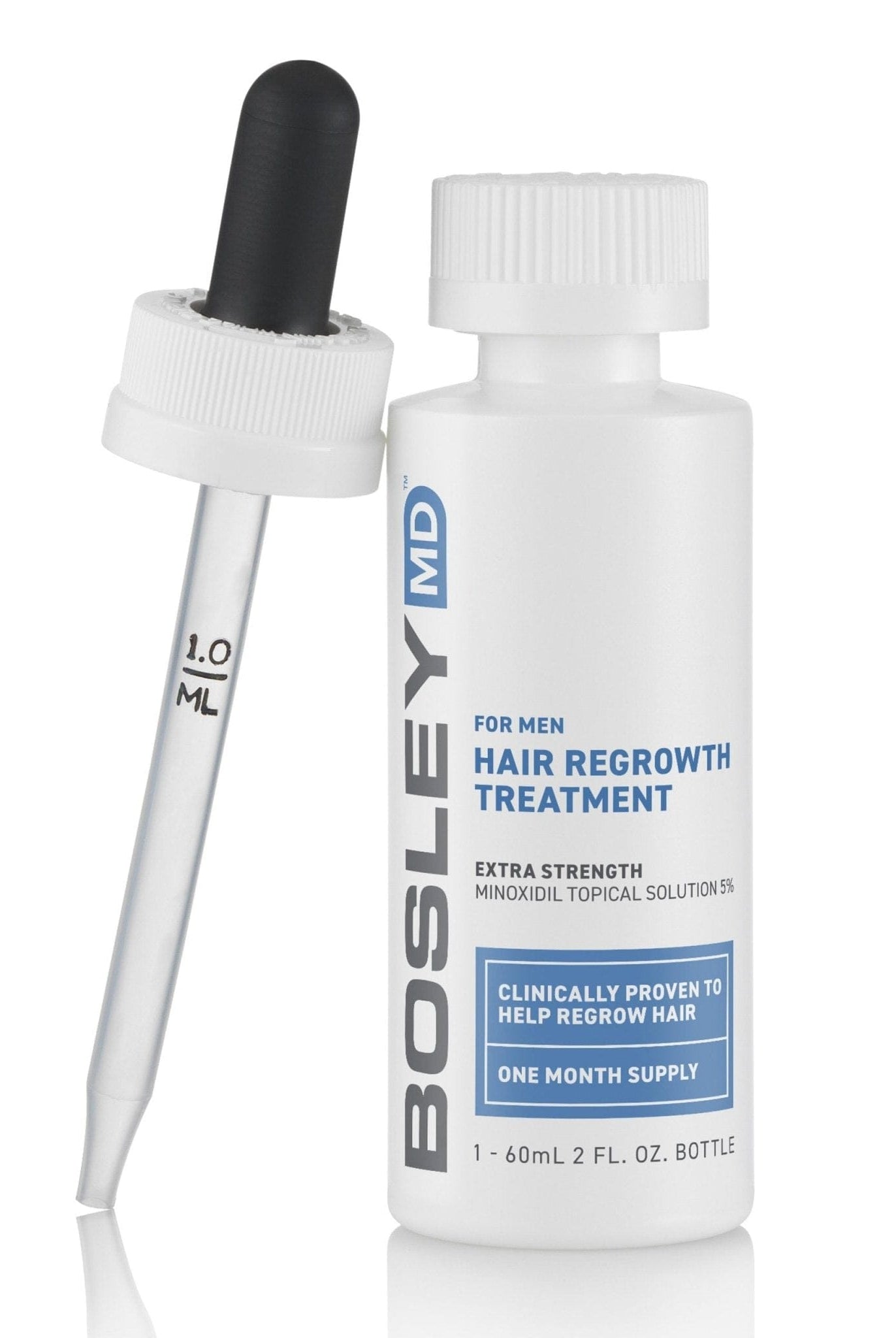 Bosley MD Men's Hair Regrowth Treatment 5% Dropper - Wig Studio 1