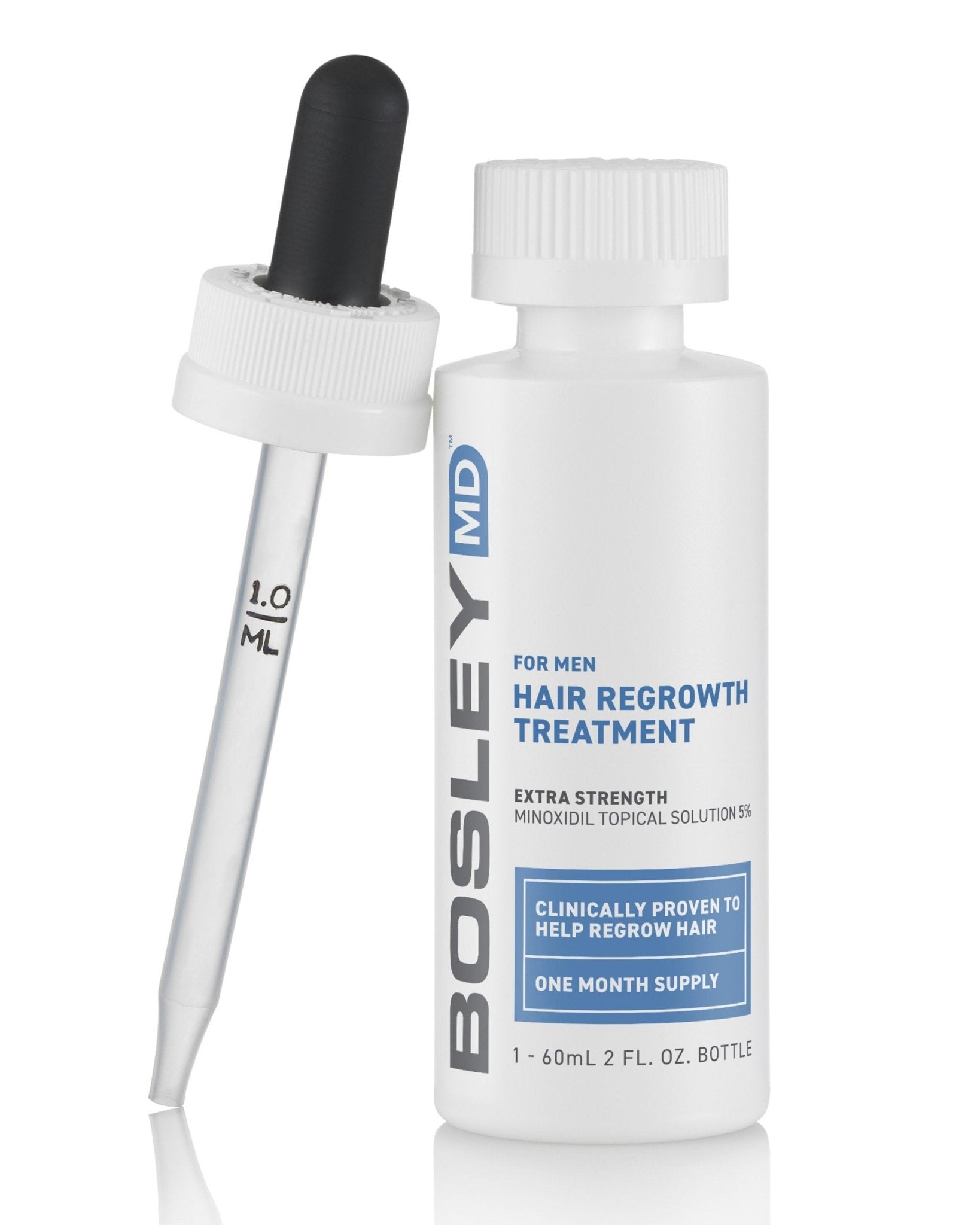 Bosley MD Men's Hair Regrowth Treatment 5% Dropper - Wig Studio 1