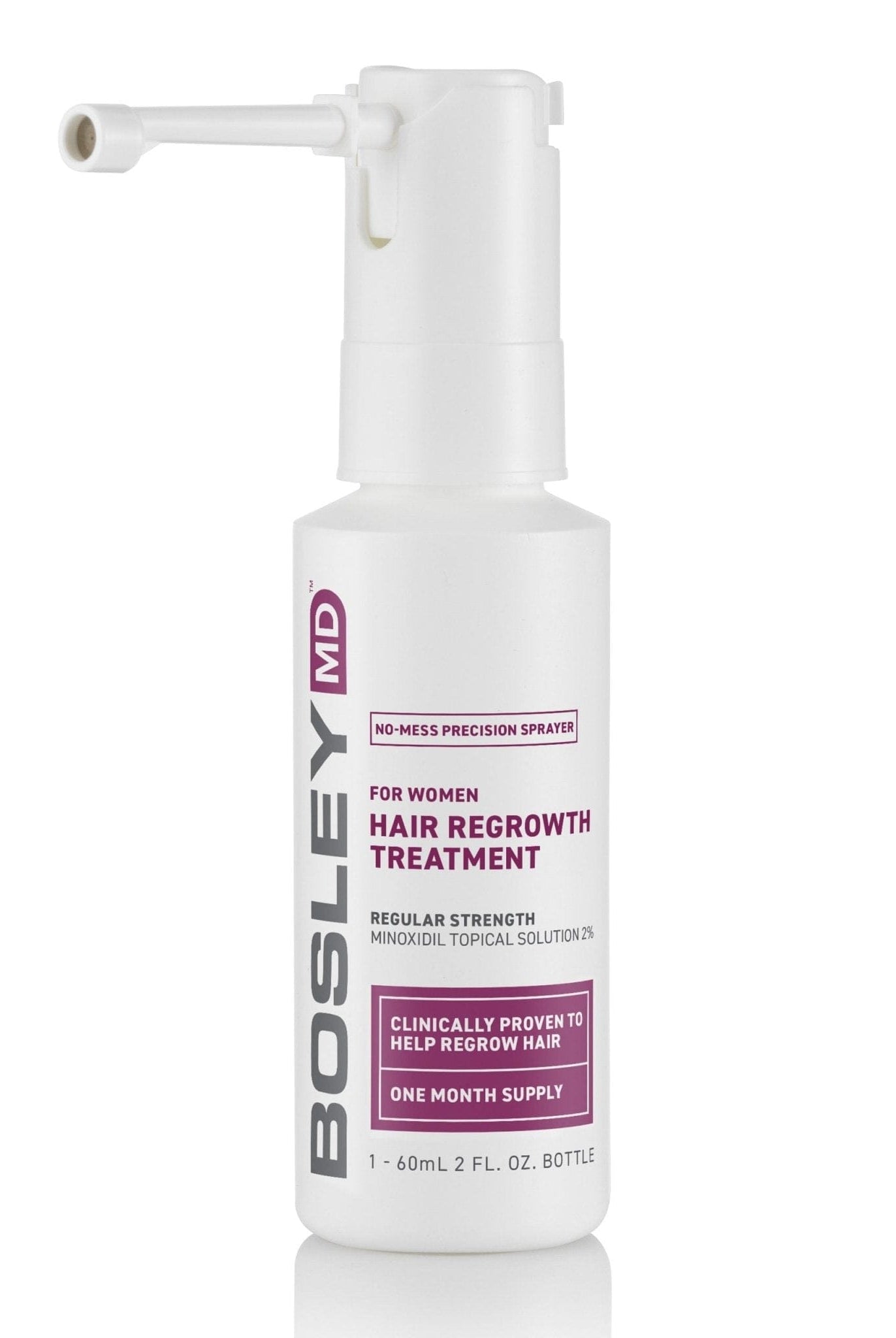 Bosley MD Women's Hair Regrowth Treatment 2% Sprayer - Wig Studio 1