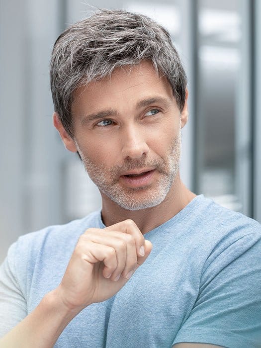 Bradford by Ellen Wille | Men's Synthetic Lace Front Wig | Double Mono Top - Wig Studio 1