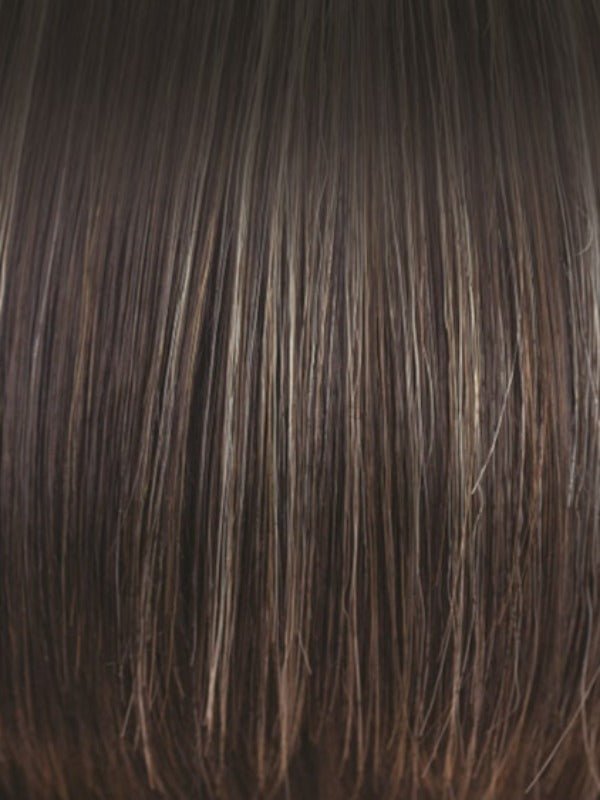 Chocolate Frost-R | Dark Brown Base with Honey Blonde and Platinum highlights with Dark Brown roots