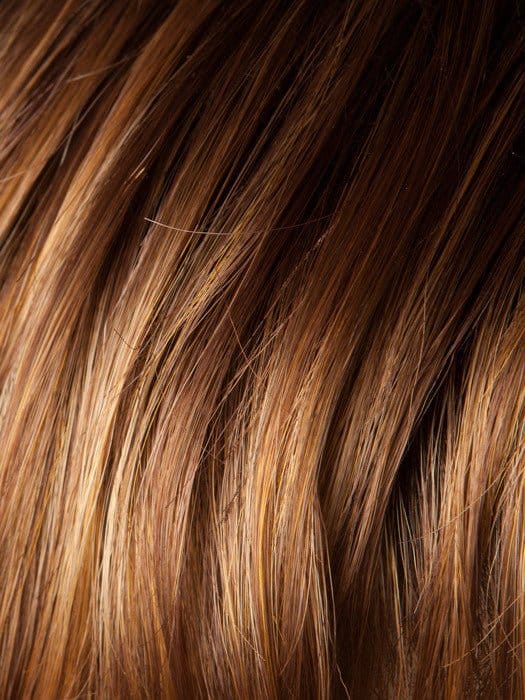 COGNAC ROOTED | Medium to Light Copper Red and Light Auburn Blend with Medium Auburn Roots