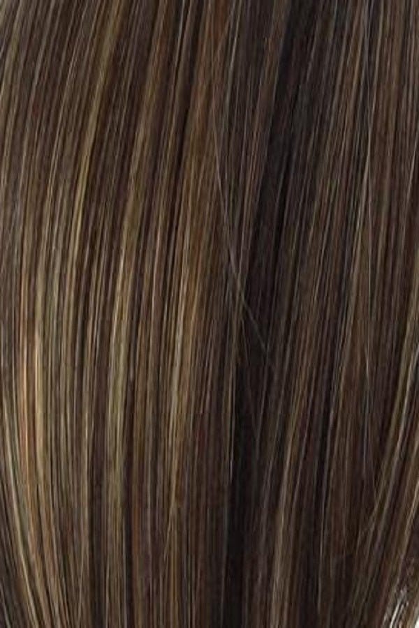 SS8/29 SHADED HAZELNUT | Rich Medium Brown Evenly Blended with Ginger Blonde Highlights with dark roots