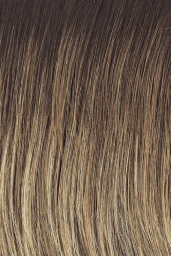SS12/22 SHADED CAPPUCCINO | Light Golden Brown Evenly Blended with Cool Platinum Blonde Highlights and Dark Roots
