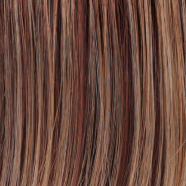 R33LF24 | Dark Auburn Lightening to Golden Blonde Mix in Front