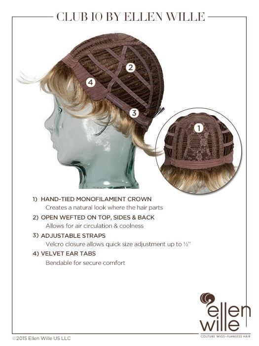Club 10 by Ellen Wille | Synthetic Wig | Mono Crown - Wig Studio 1