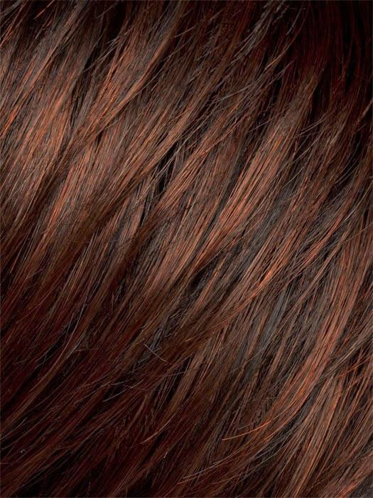 DARK AUBURN MIX 33.130.2 | Dark Auburn with a Bright Copper Red on top, with a Darkest Brown nape