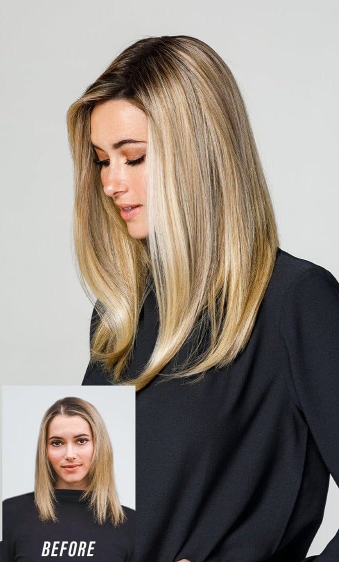 easiPart Medium HD 18" by easiHair | HF Synthetic Hair Topper - Color