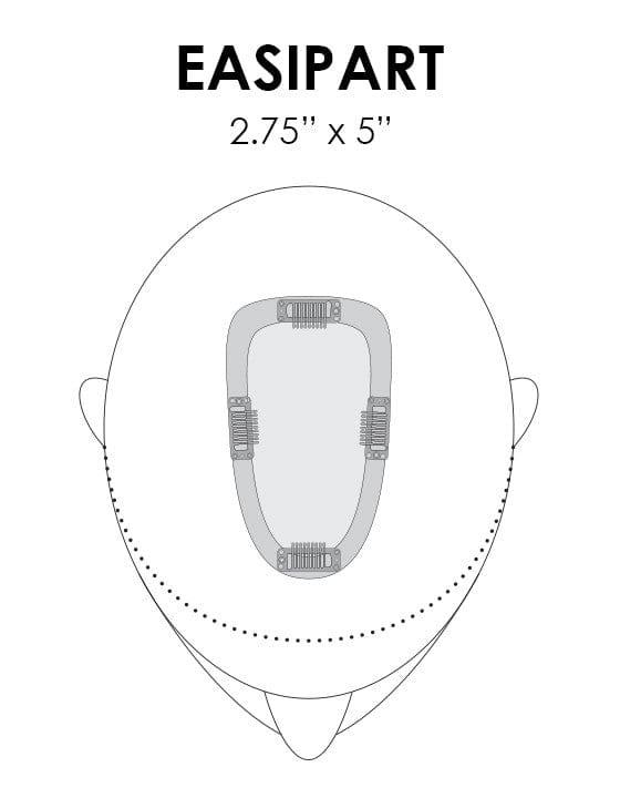 easiPart Topper 8" | Remy Human Hair