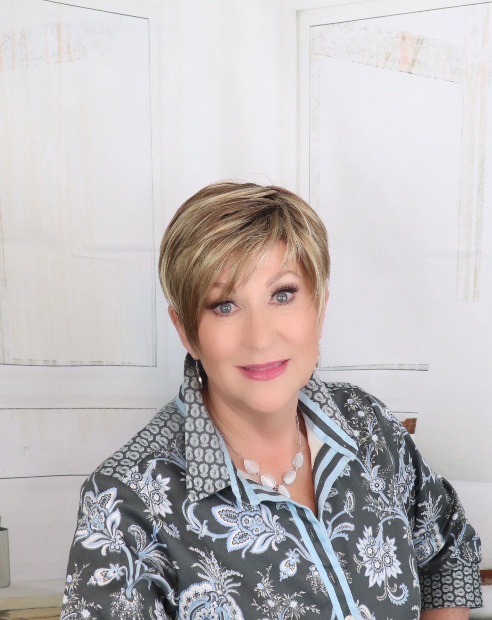 Easton Petite Synthetic Lace Front Wig by Estetica | Mono Top - Wig Studio 1