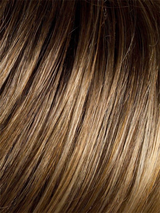 BERNSTEIN ROOTED | Light Brown Base with Subtle Light Honey Blonde and Light Butterscotch Blonde Highlights