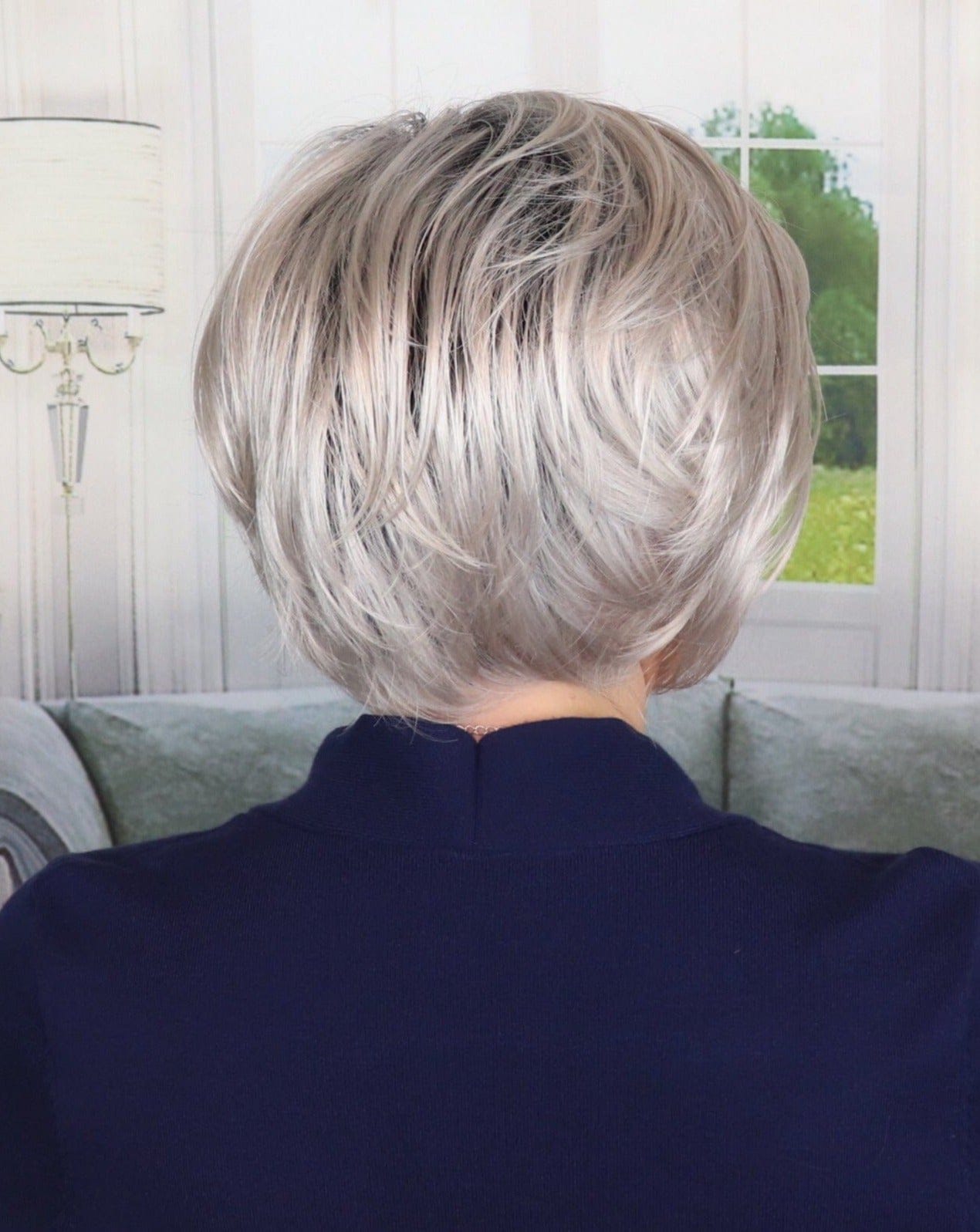 Creamy Toffee-R | Rooted Dark with Light Platinum Blonde and Light Honey Blonde 50/50 blend