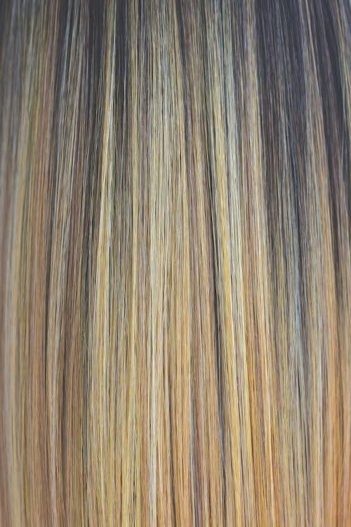 Sunkiss | Medium brown base with a blend of strawberry blond and golden blond highlights