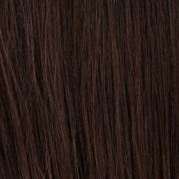 Glow French 8" Topper by Estetica | Remy Human Hair Top Piece - Color R6 | Chestnut Brown