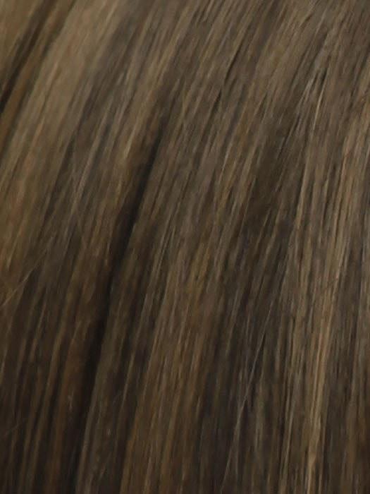 RL6 8 DARK CHOCOLATE Medium Brown Evenly Blended with Warm Medium Brown