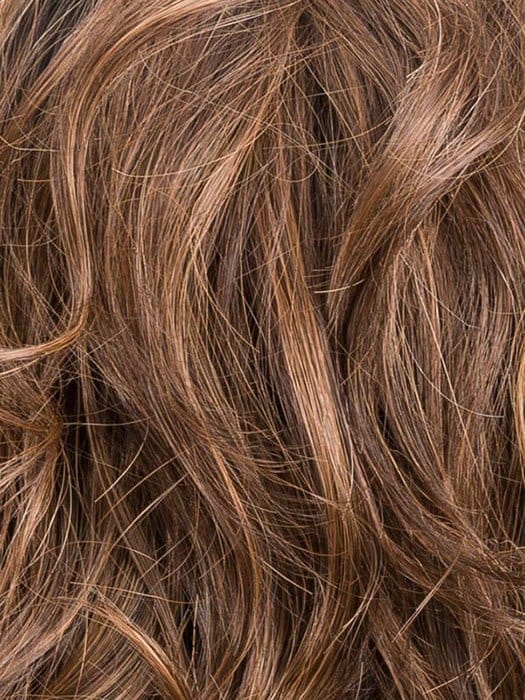 CHOCOLATE ROOTED 830.6 | Medium Brown Blended with Light Auburn, and Dark Brown blends with Shaded Roots