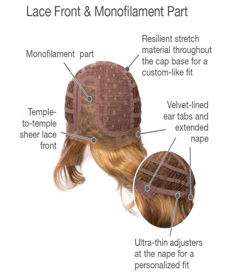 High Impact Synthetic Lace Front Wig by Gabor | Mono Part - Wig Studio 1
