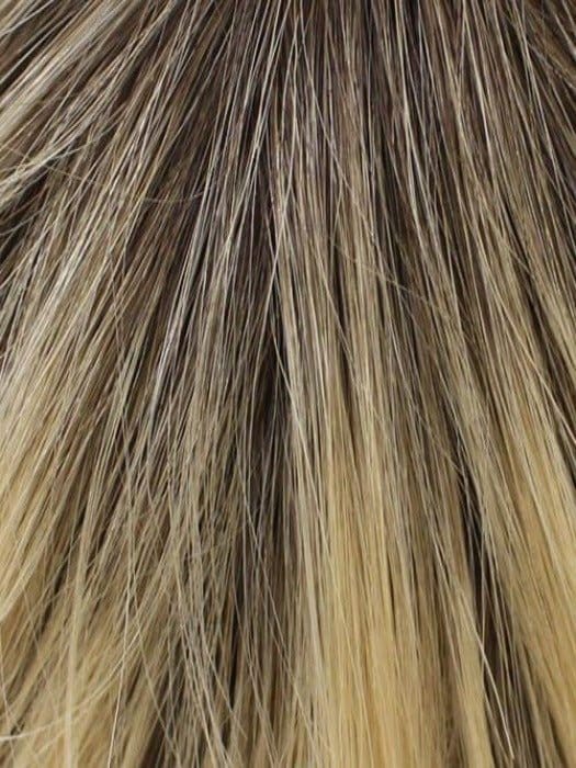 02-6 | Root 04/22 - Dark Brown Root, the rest is Beige Blonde