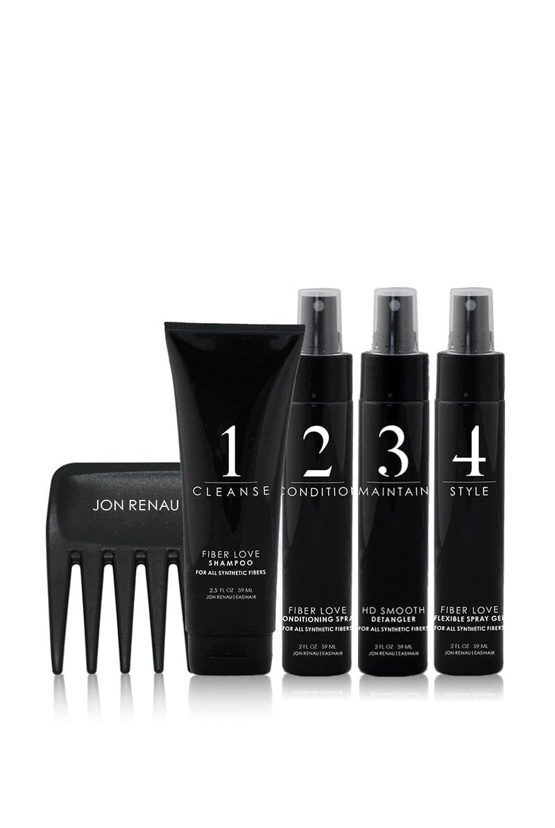 Jon Renau Synthetic Fiber Care System | 5 pc Travel Kit - Wig Studio 1