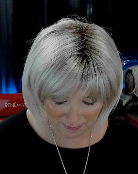 Jude Synthetic Wig by Rene of Paris | Basic Cap - Top view