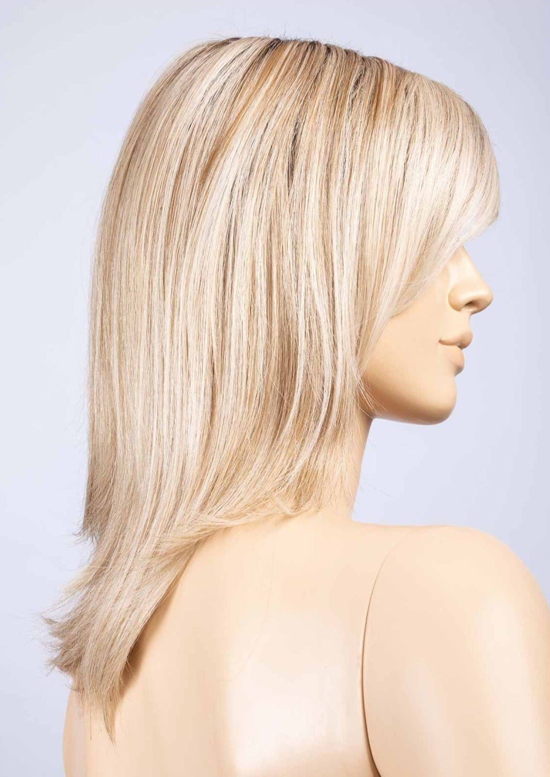 Light Champagne Shaded | Lightest Neutral Blonde with Light Blonde and Silver White blend with light shaded roots