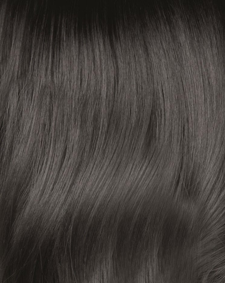 Midnight Stone | Smoky fused gray stone base with off-black roots. Cool, lush appearance enhances any style with a beauty boost