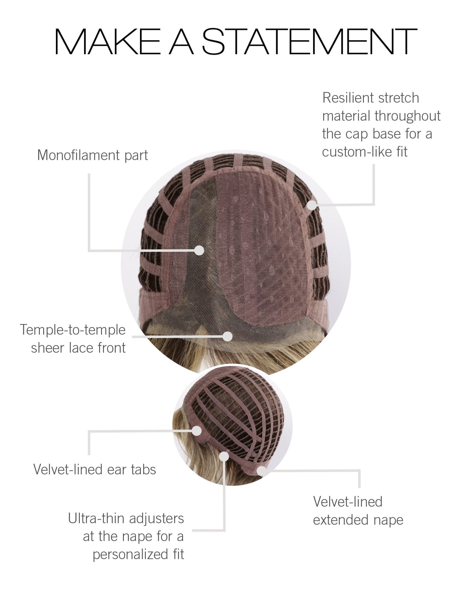 Make a Statement | HF Synthetic Lace Front Wig | Mono Part - Wig Studio 1