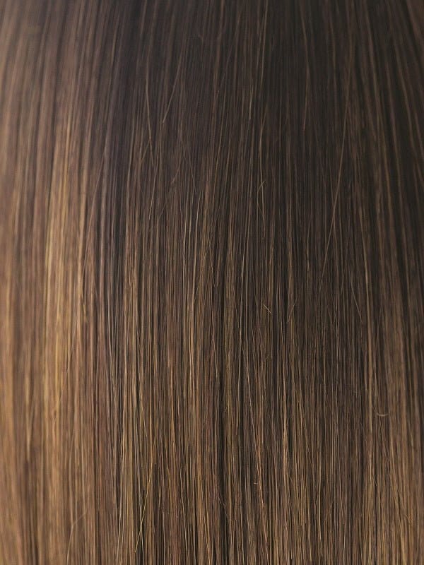 Marble Brown-R | Ombre type of Dark Brn rooted Medium Brown and Light Honey Brown 50/50 blend