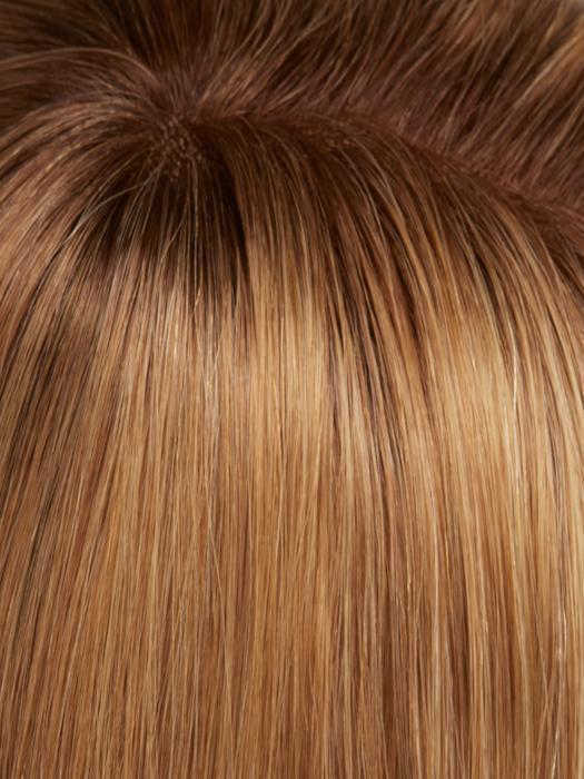 14/26S10 | Shaded Pralines n' Cream | Lt Gold Blonde & Med Red-Gold Blonde Blend, Shaded w/ Lt Brown