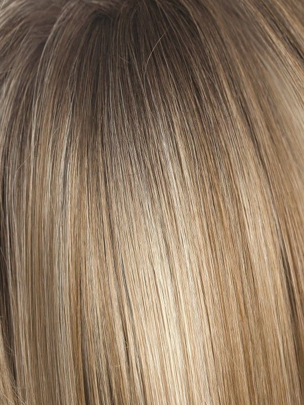 Rose Gold-R | Blond base with Reddish highlights + rooted