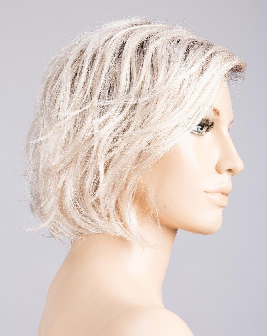 SILVER BLONDE ROOTED | Pure silver white blended with light ash blonde