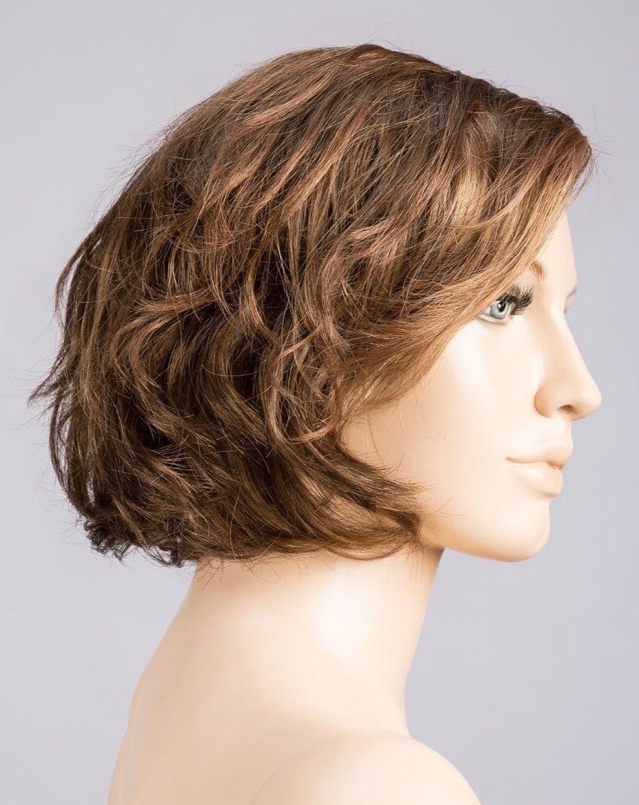 TOBACCO LIGHTED | Medium Brown base with Light Golden Blonde highlights and Light Auburn lowlights
